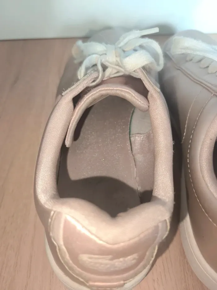 Baskets Lacoste rose gold métallisées – T38 (sans boîte) - photo numéro 4