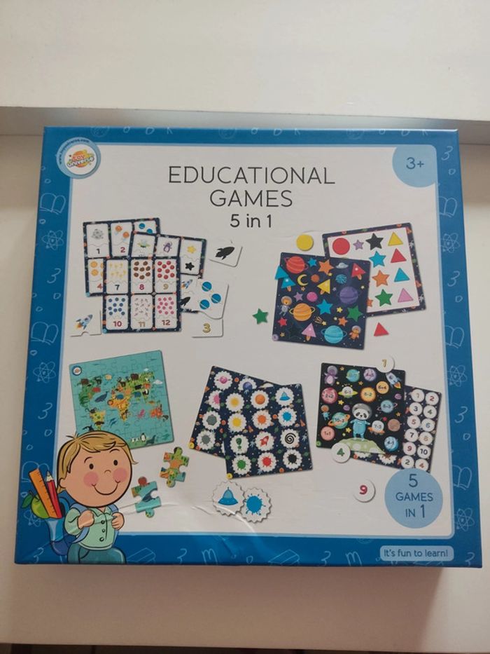 Jeux d'apprentissage 5 en 1