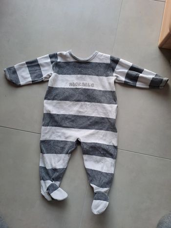 Pyjama velours 9M Petit Bateau - TBE comme neuf