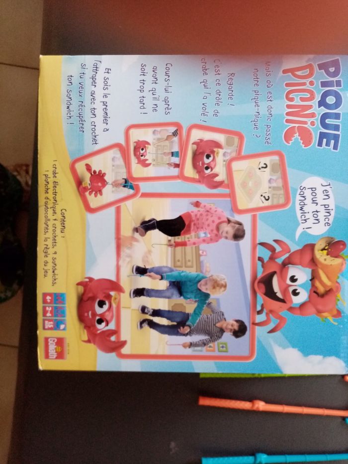 Jeu crabe Pique picnic - photo numéro 3