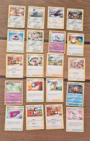 Lot de 20 cartes pokémon neuves