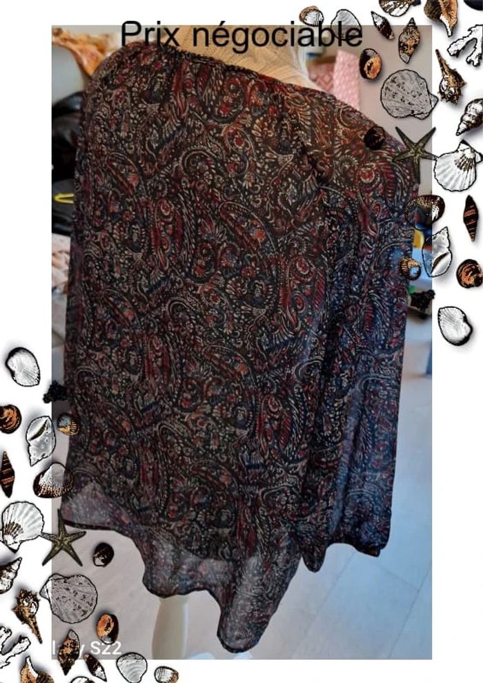 🌈 Top/Blouse transparente femme Casual by Gémo Taille 46 🌈 - photo numéro 3