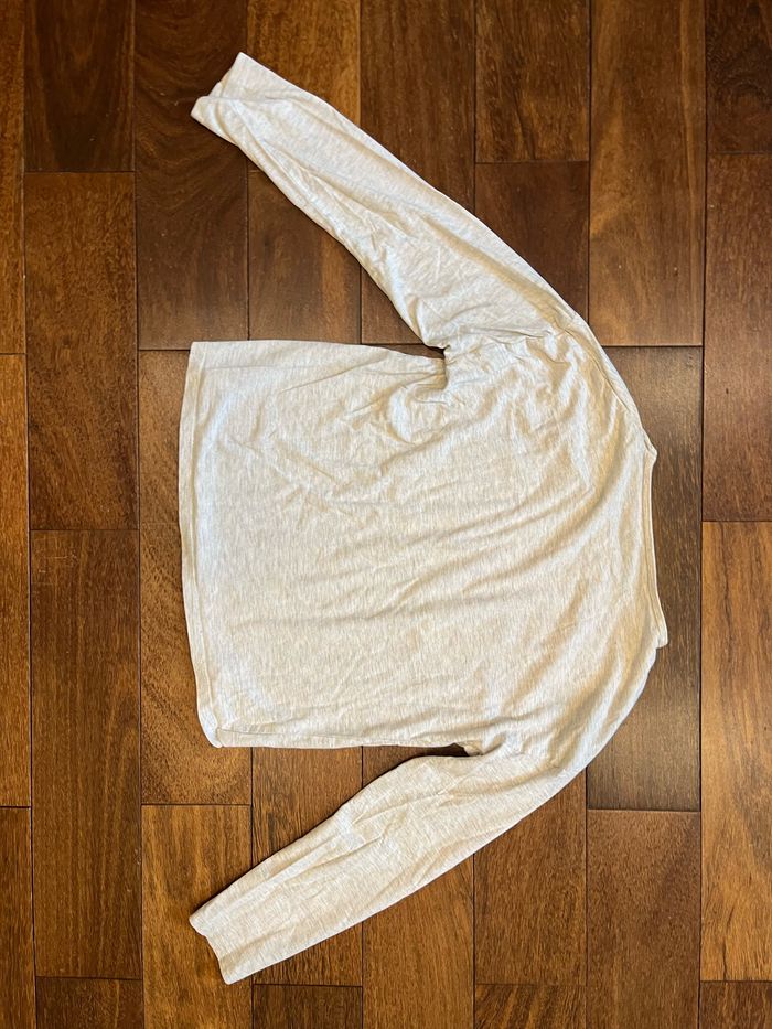 t-shirt manches longues gris chat 11-12 ans tex - photo numéro 2