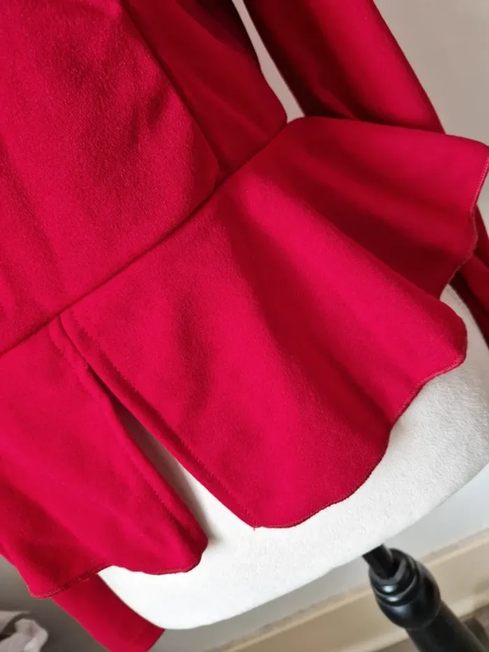 Haut péplum rouge shein taille 44 - photo numéro 2