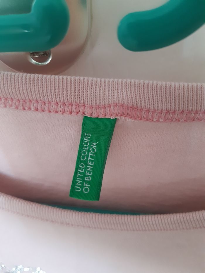 Haut pull fin à manches longues / Benetton / taille 13-14 ans - photo numéro 4