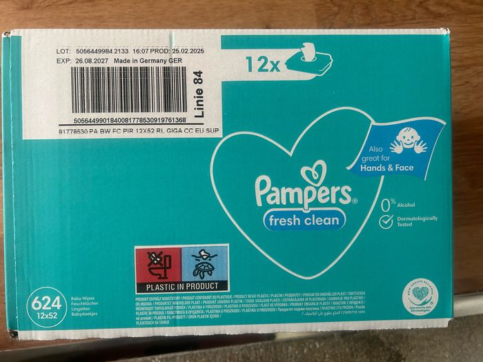 Boîte de lingettes Pampers Fresh Clean