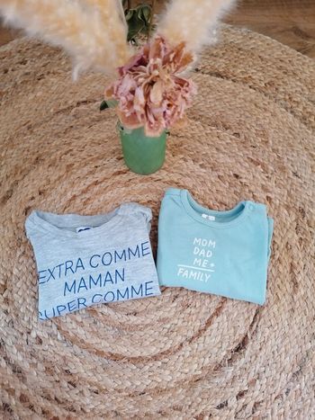 Lot de 2 t shirt manches longues