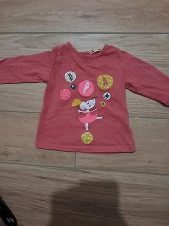 Haut manches longues dpam 12 mois