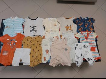 Lot 13 pièces barboteuses leggings salopette