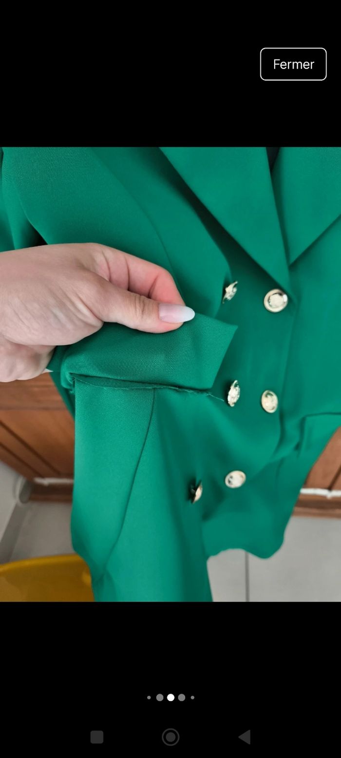 Blazer vert - M - photo numéro 7