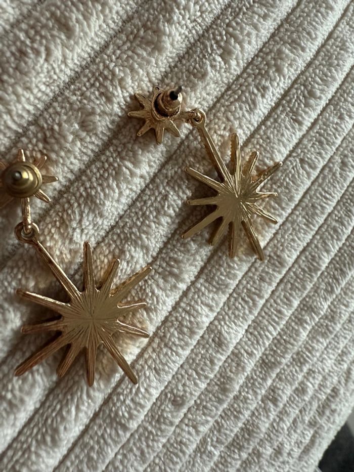 Paire de boucles d’oreilles soleil - photo numéro 5