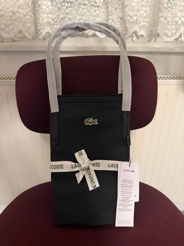Sac Lacoste Noir Neuf - photo numéro 2