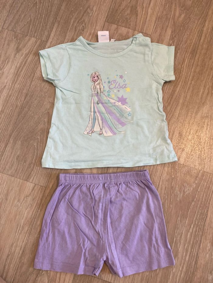 Pyjama short la reine des neiges