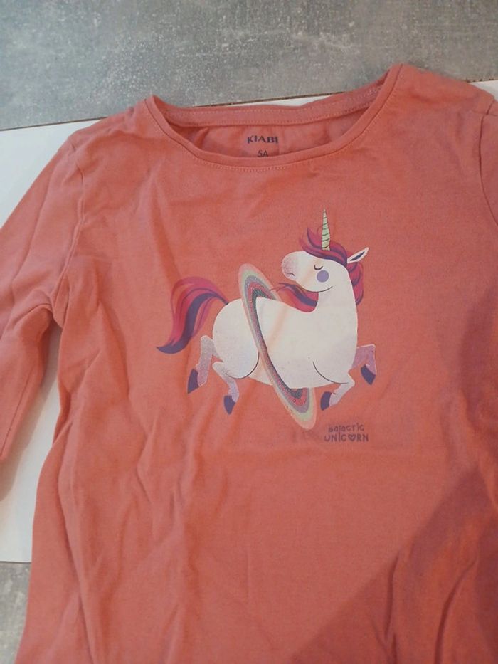 Haut manches longues licorne kiabi - photo numéro 2