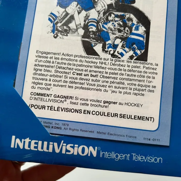 Jeu vidéo hockey mattel electronics intellivision - photo numéro 6