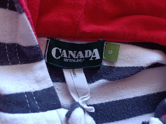 Sweat à capuche Canada house taille 6 ans - photo numéro 3