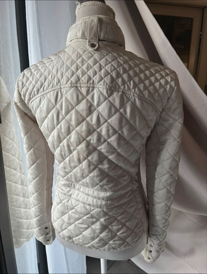 Veste matelassée crème Zara - photo numéro 3
