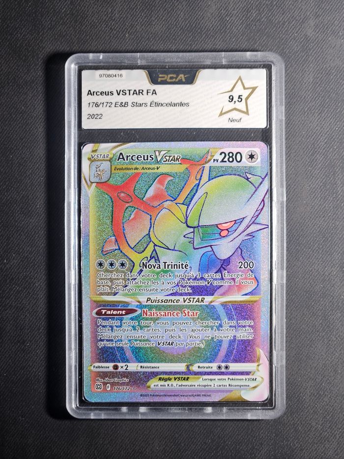 Carte Pokemon Arceus VSTAR FA Rainbow 176/172 Stars Étincelantes  PCA9.5