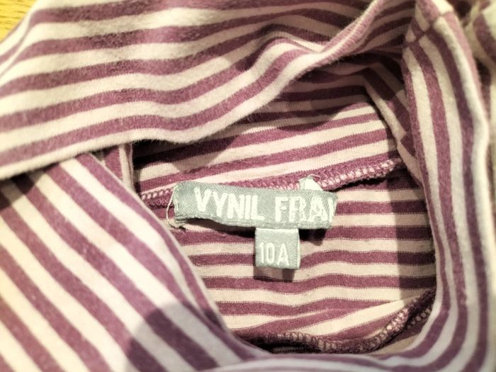 Lot de 3 tee-shirts col montant rayés - Lisa rose / Okaïdi / Vinyl fraise - 10 ans - photo numéro 10