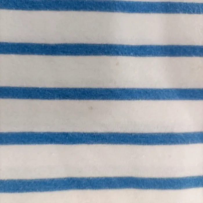 T-shirt marinière blanc à rayures bleues – Saint James – Taille M estimée A1170 - photo numéro 5