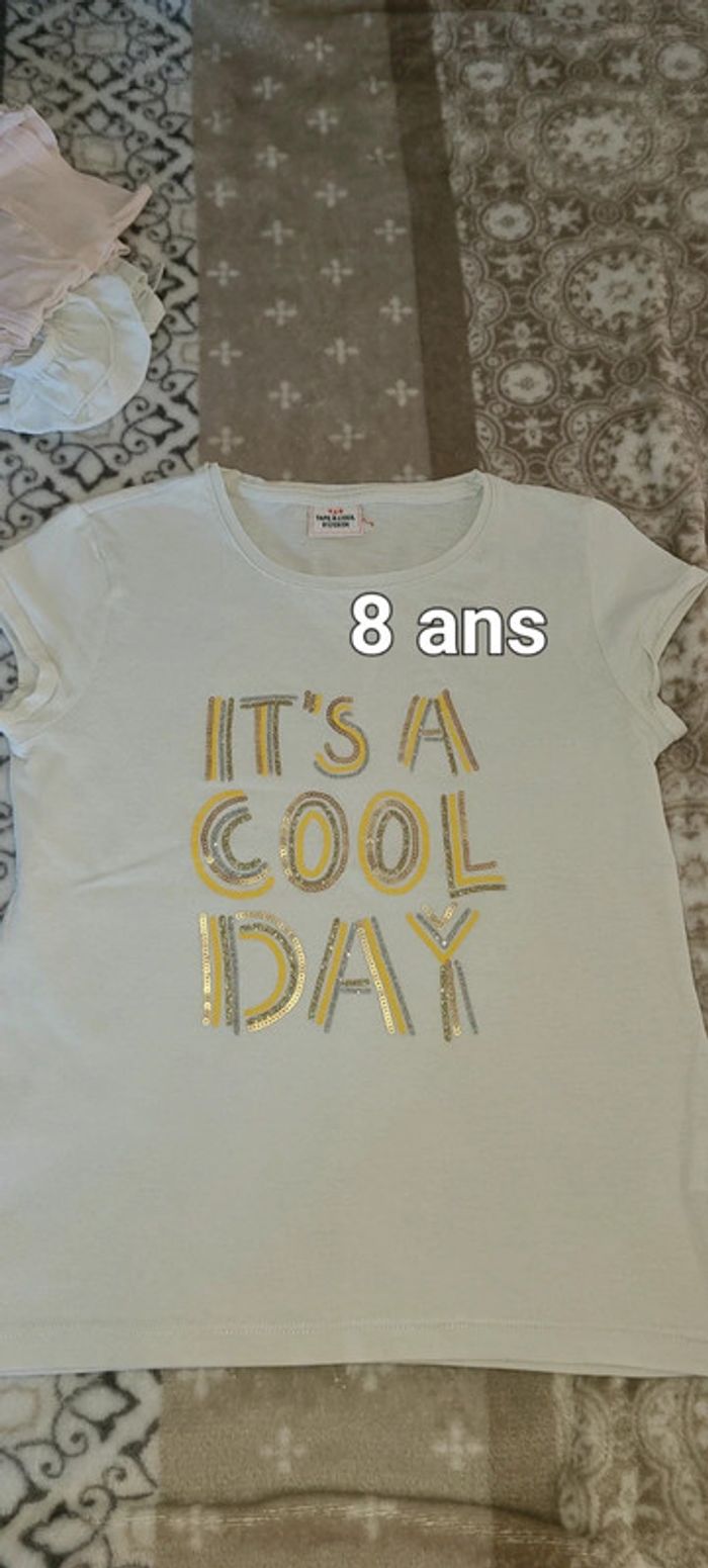 T-shirt manches courtes fille 8 ans tape à l'œil TAO