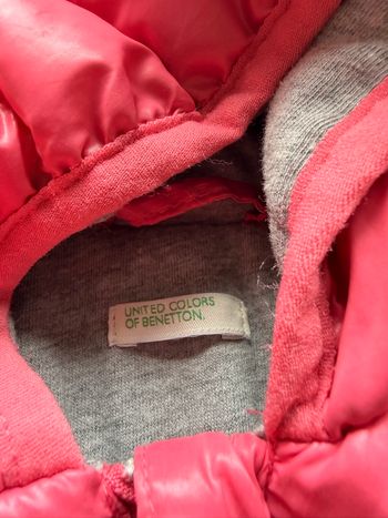 Veste mi saison rose  United of Benetton 12 mois 80cm 