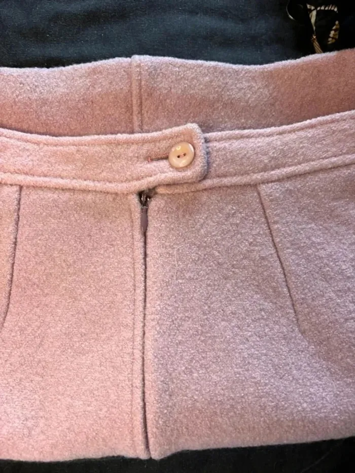 Jupe 123 rose en laine - photo numéro 5