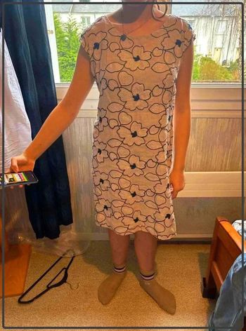 Robe  bi  matière  taille  42