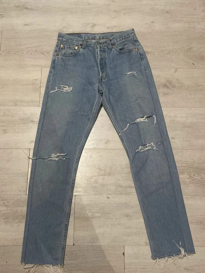 Jean levi’s 501 bleu taille W29 L34 - photo numéro 3