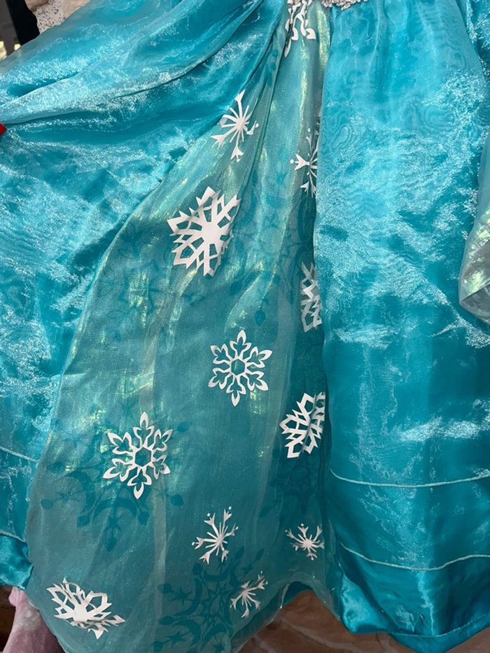 Lot ensemble Disney store 11-12 ans 11 12 robe tresse perruque gants la reine des neiges Elsa - photo numéro 18