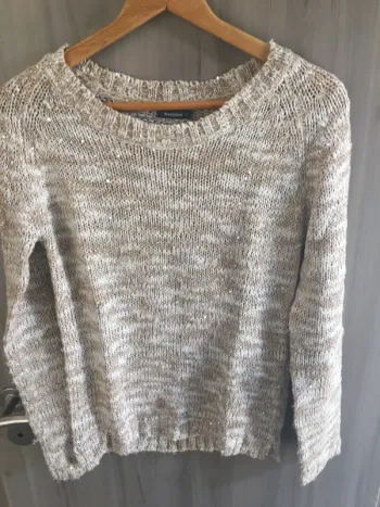 Pull beige et crème  T.S femme
