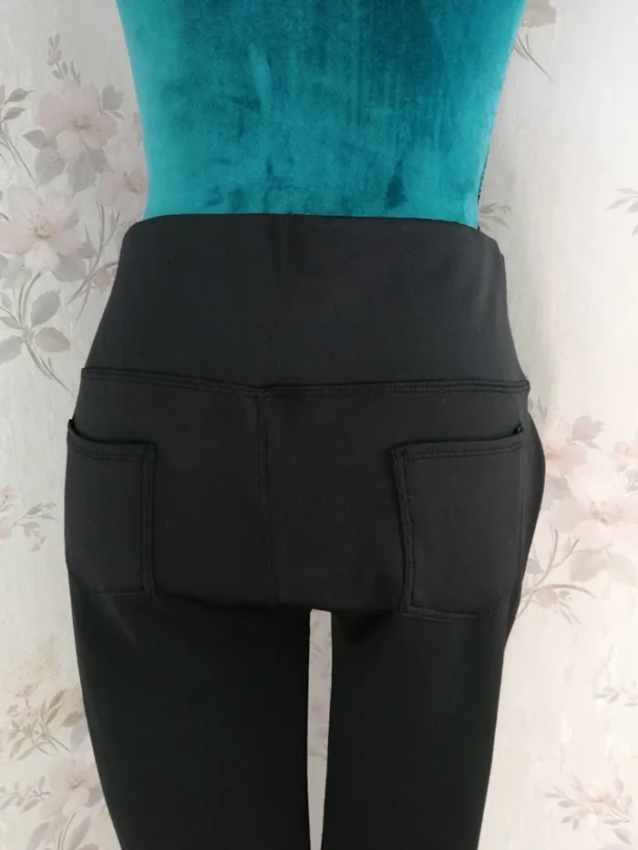 Pantalon legging élastique noir avec fermetures et poches / needfeel / (L) - photo numéro 7
