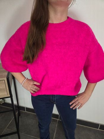 Pull mohair fuschia TU