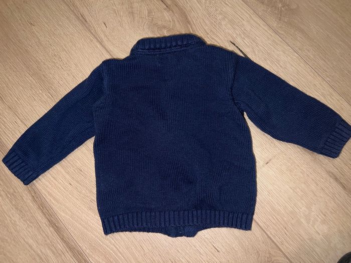 Gilet bleu gemo 6 mois - photo numéro 3