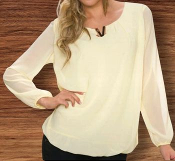 Blouse élégante Jaune claire