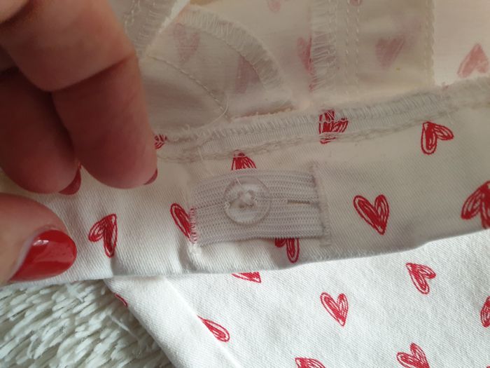 Pantalon blanc coeurs rouges - T3A - Vertbaudet - photo numéro 5