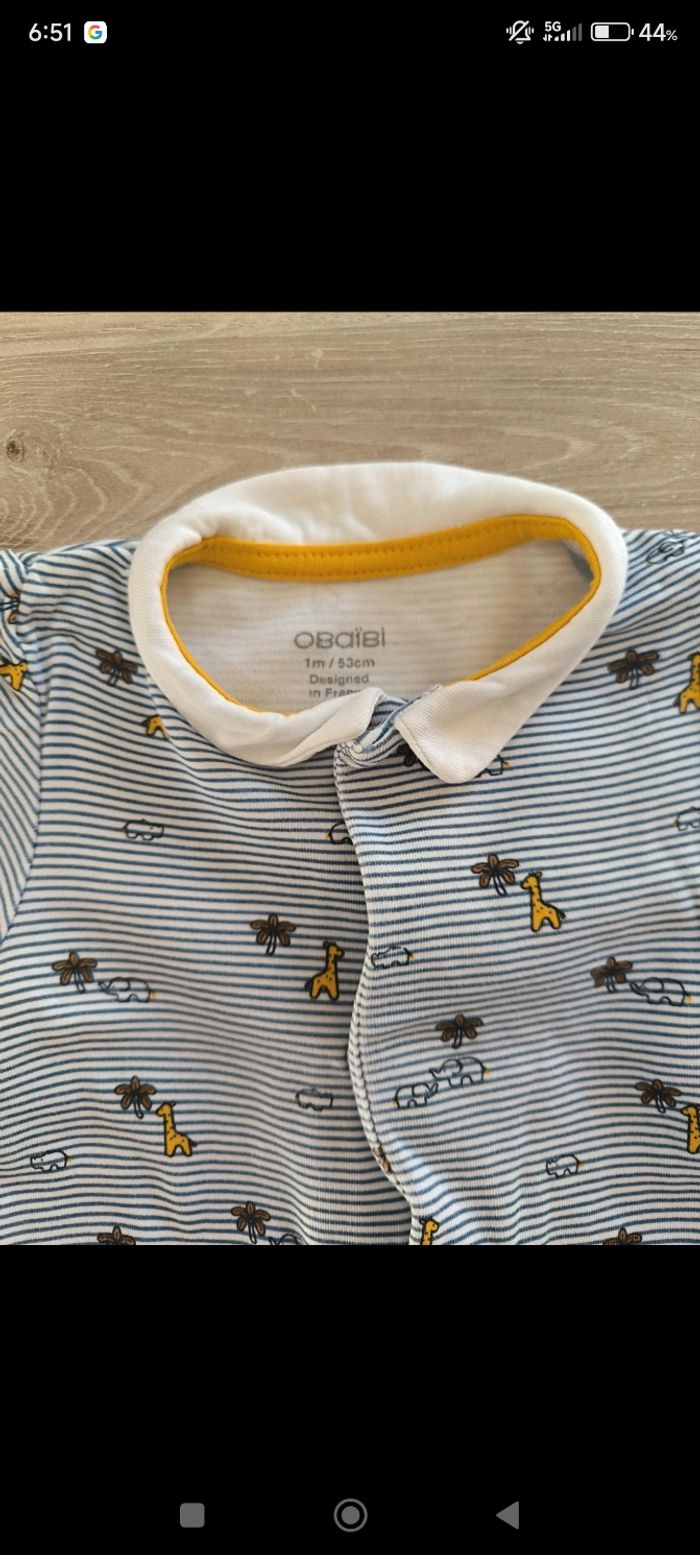 Pyjama taille 1 mois - photo numéro 3