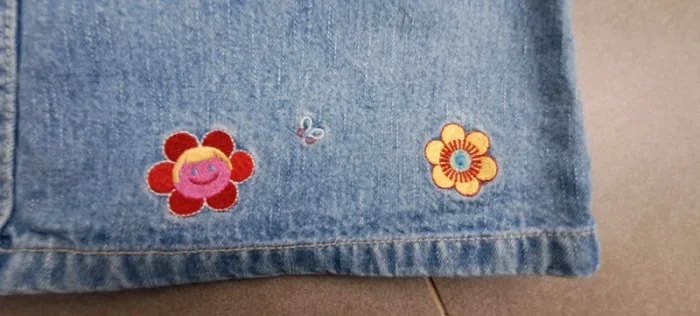 H&m jupe jeans brodée - photo numéro 5