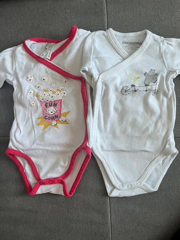 2 bodys mixte ML 1 mois