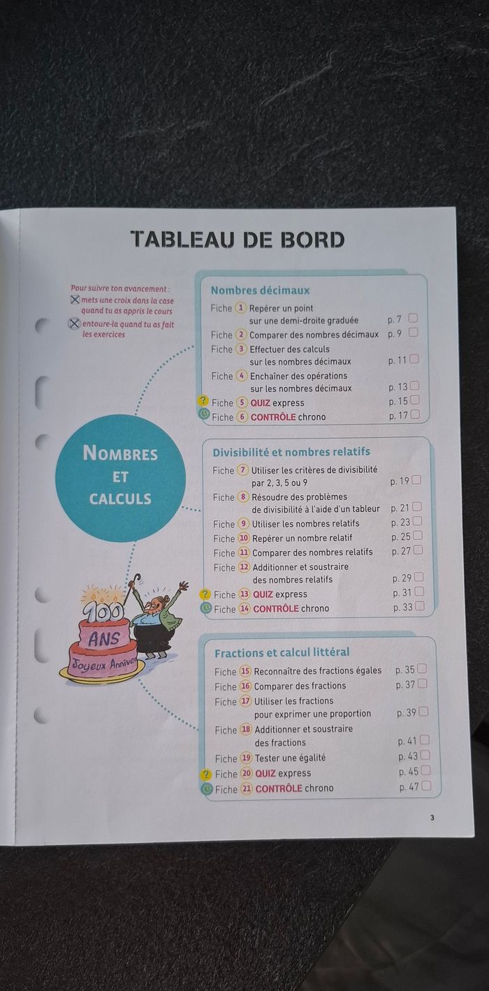 Livre de maths 5e "Mon année en fiches" - photo numéro 6
