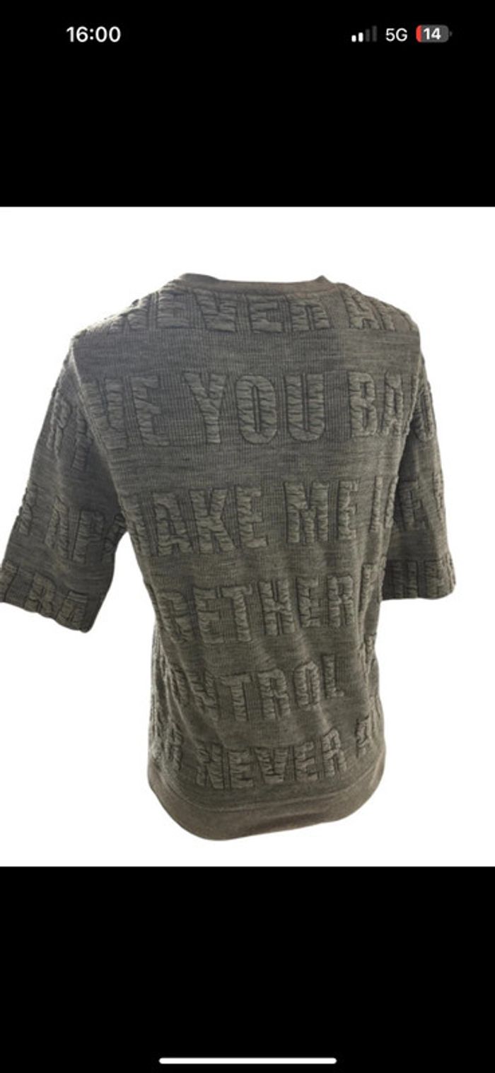 Sweat manches courtes gris Sandro - Taille 1 - photo numéro 4