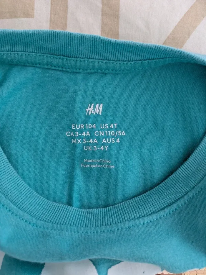 T-shirt dinosaure T-Rex sequins réversibles - H&M - 3-4 ans (104cm) - photo numéro 3