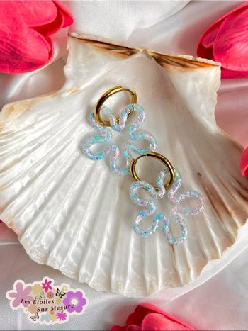 Moyenne fleur interchangeable avec créoles