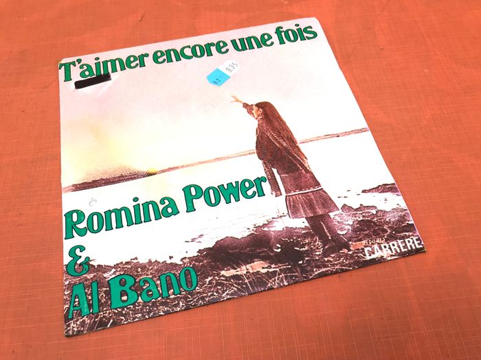 Vinyle 45 tours Romina Power & Al Bano T' aimer encore une fois (1976) Disque Carrere 49188 - photo numéro 2
