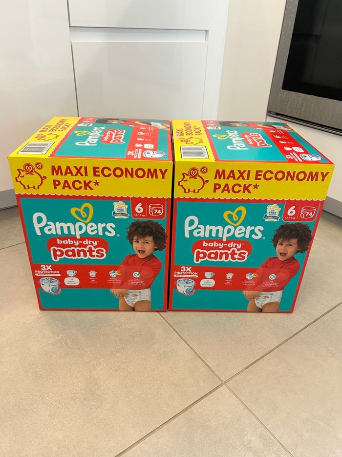 148 Couches Pampers Pants Baby Dry Taille 6 - photo numéro 2