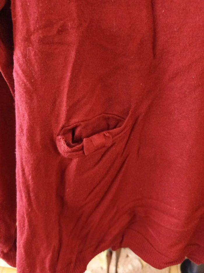 T-shirt manches longues bordeaux taille 38 - photo numéro 4