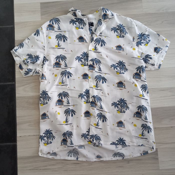 Chemise homme imprimée à manches courtes Inextenso taille XL