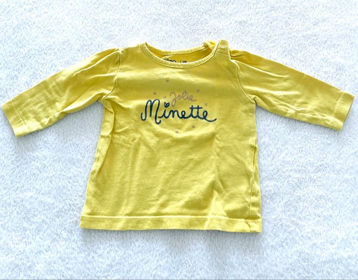 Tee-shirt manches longues « Gémo » 3 mois