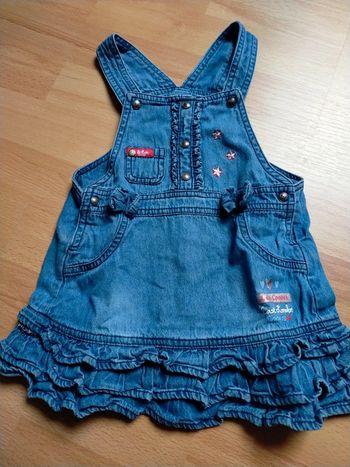 Robe en jeans volantée 18 mois
