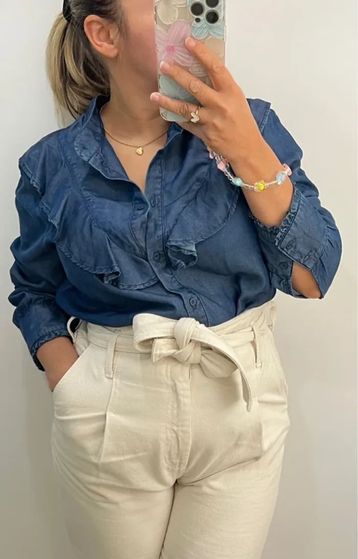 Chemise Mango En Lyocell